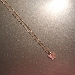 Butterfly earring and necklace set